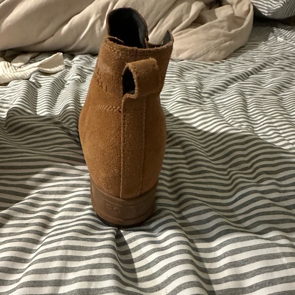Sorel Women's Evie Pull-On Bootie Waterproof Suede Leather Wedge Ankle size 11 - Picture 8 of 10